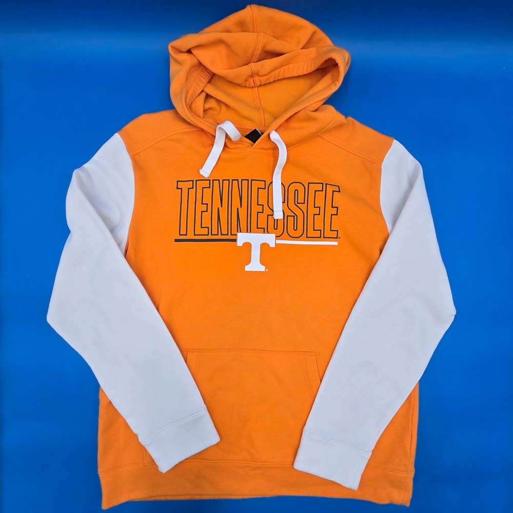 Logo Athletic Tennessee Volunteers Hoodie Mens‎ XL Orange White Colorblock Vols
